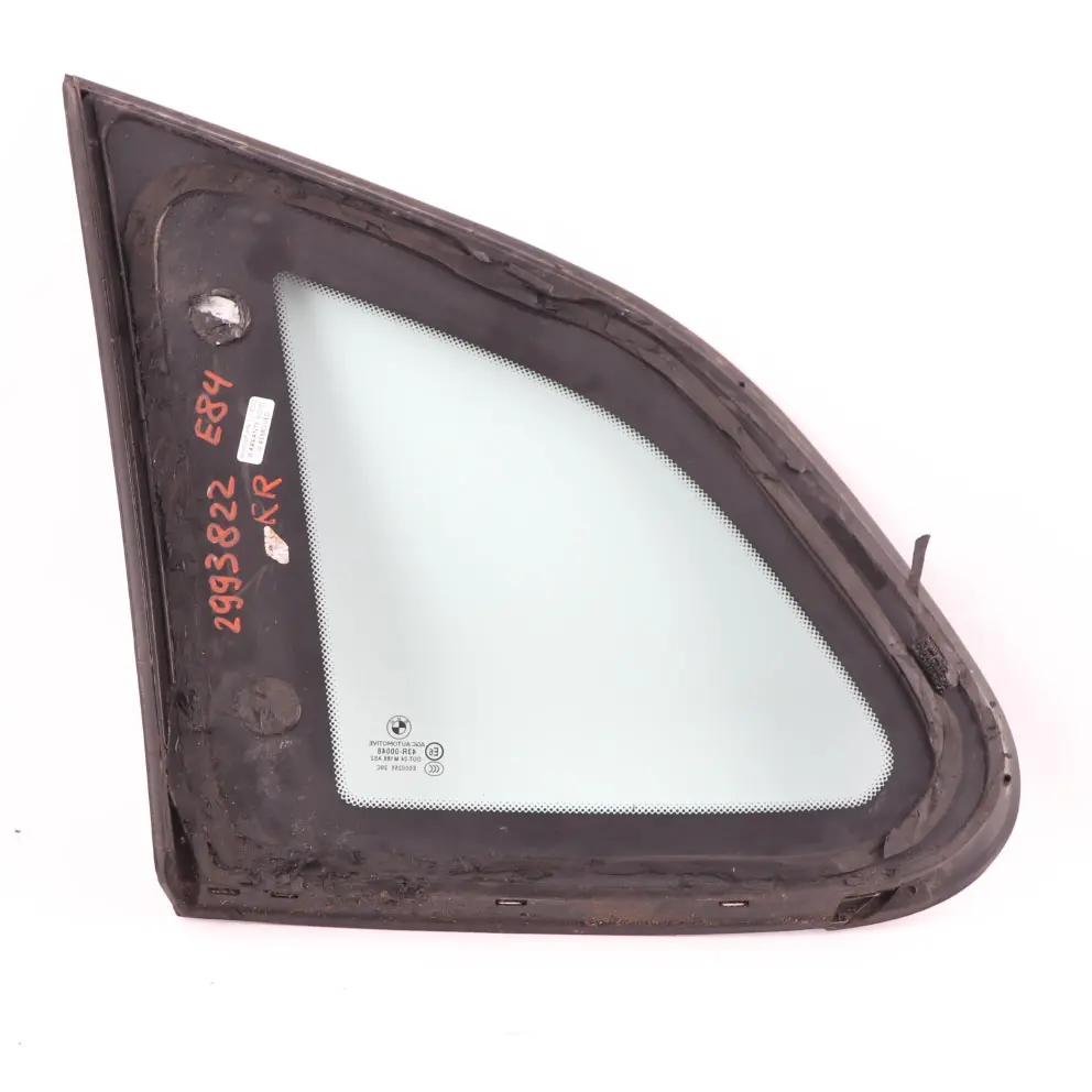 Right Door O/S Side Window Glass Green AS2 to BMW X1 E84 Rear with Part number 2993822 BMW X1 E84 Rear Right Door O/S Side Window Glass Green AS2 - SKU 2993822 - Part number 2993822