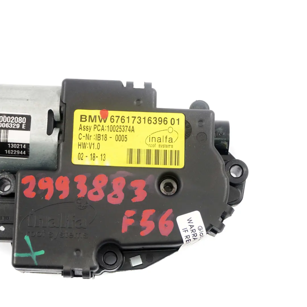  Sunroof Motor Mini F56 F55 F60 Panorama Sliding Roof Drive Unit Actuator - SKU 2993883 - Part number 2993883