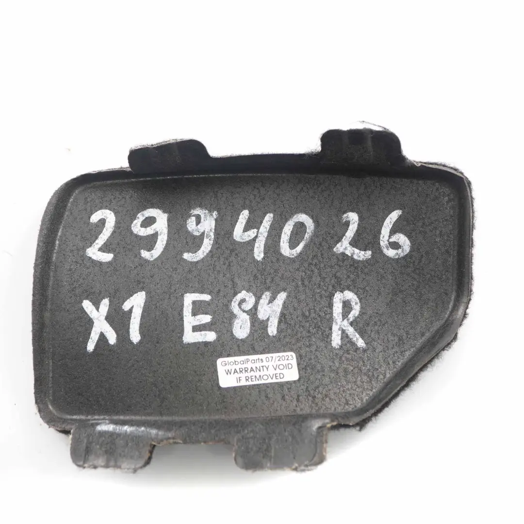 BMW X1 E84 Pannello di copertura laterale del bagagliaio destro O/S - SKU 2994026 - Numero di parte 2994026