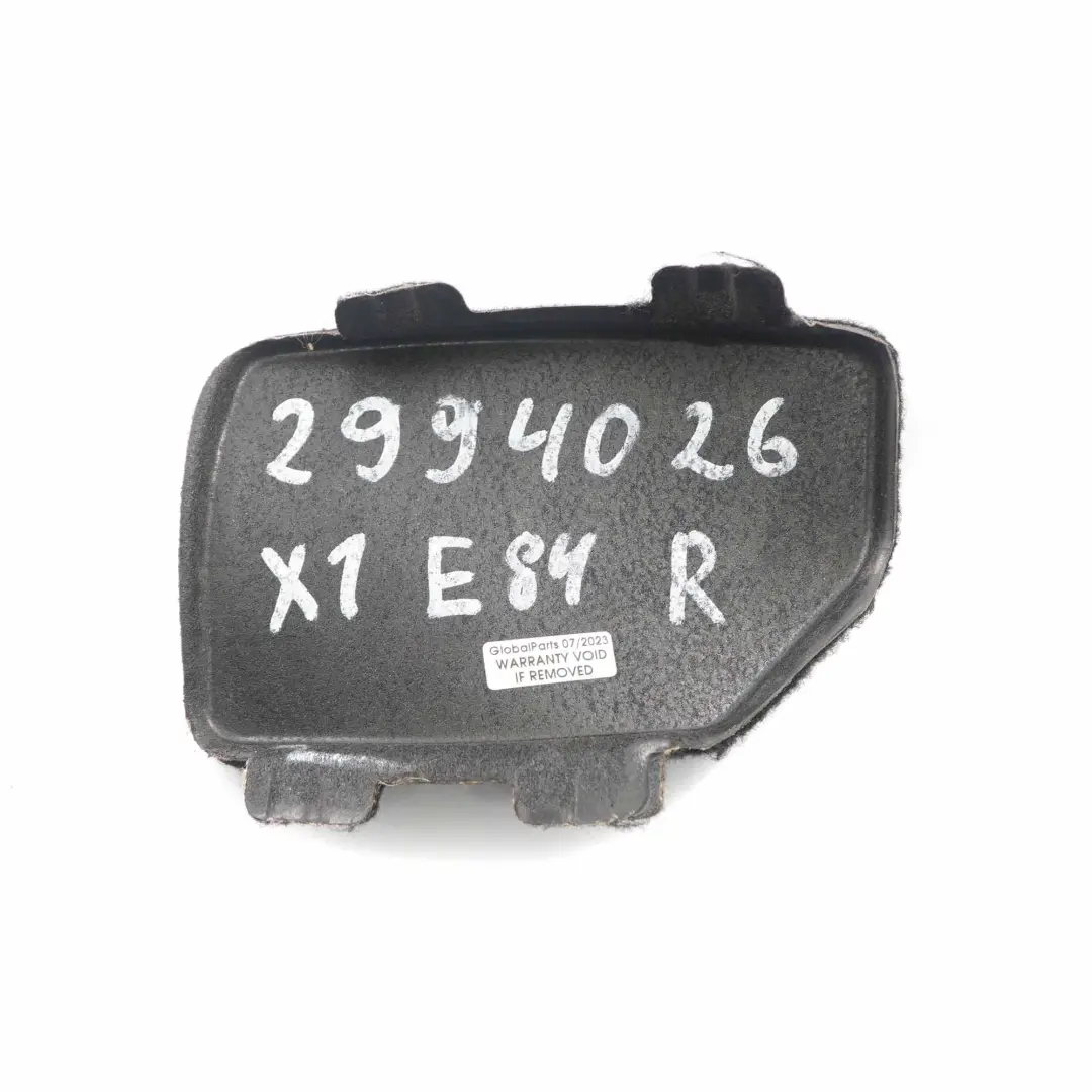 Boot Trunk Lateral Cover Panel Right O/S Compartment to BMW X1 E84 with Part number 2994026 BMW X1 E84 Boot Trunk Lateral Cover Panel Right O/S Compartment - SKU 2994026 - Part number 2994026