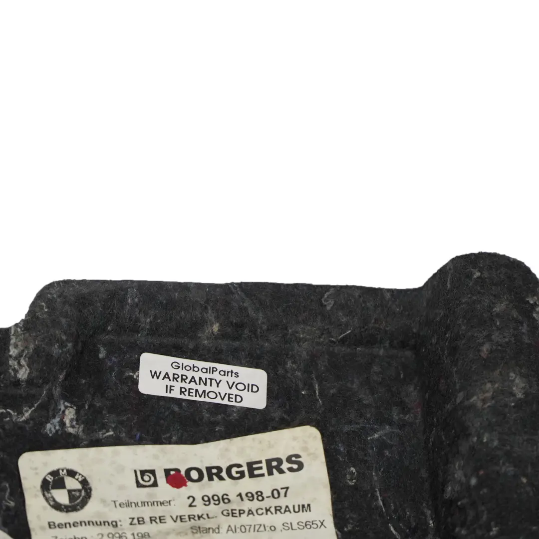 BMW E82 Osłona obudowa tapicerka bagażnika prawa - SKU 2996198 - Numer Części 2996198