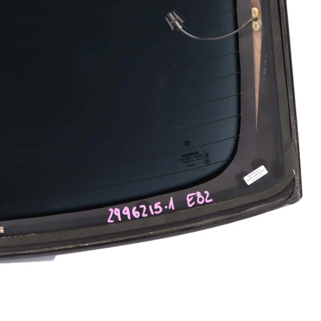 Window Glass Rear Coupe Trunk Boot Lid Window Glazing Tinted AS3 to BMW E82 with Part number 2996215 BMW E82 Window Glass Rear Coupe Trunk Boot Lid Window Glazing Tinted AS3 - SKU 2996215-1 - Part number 2996215