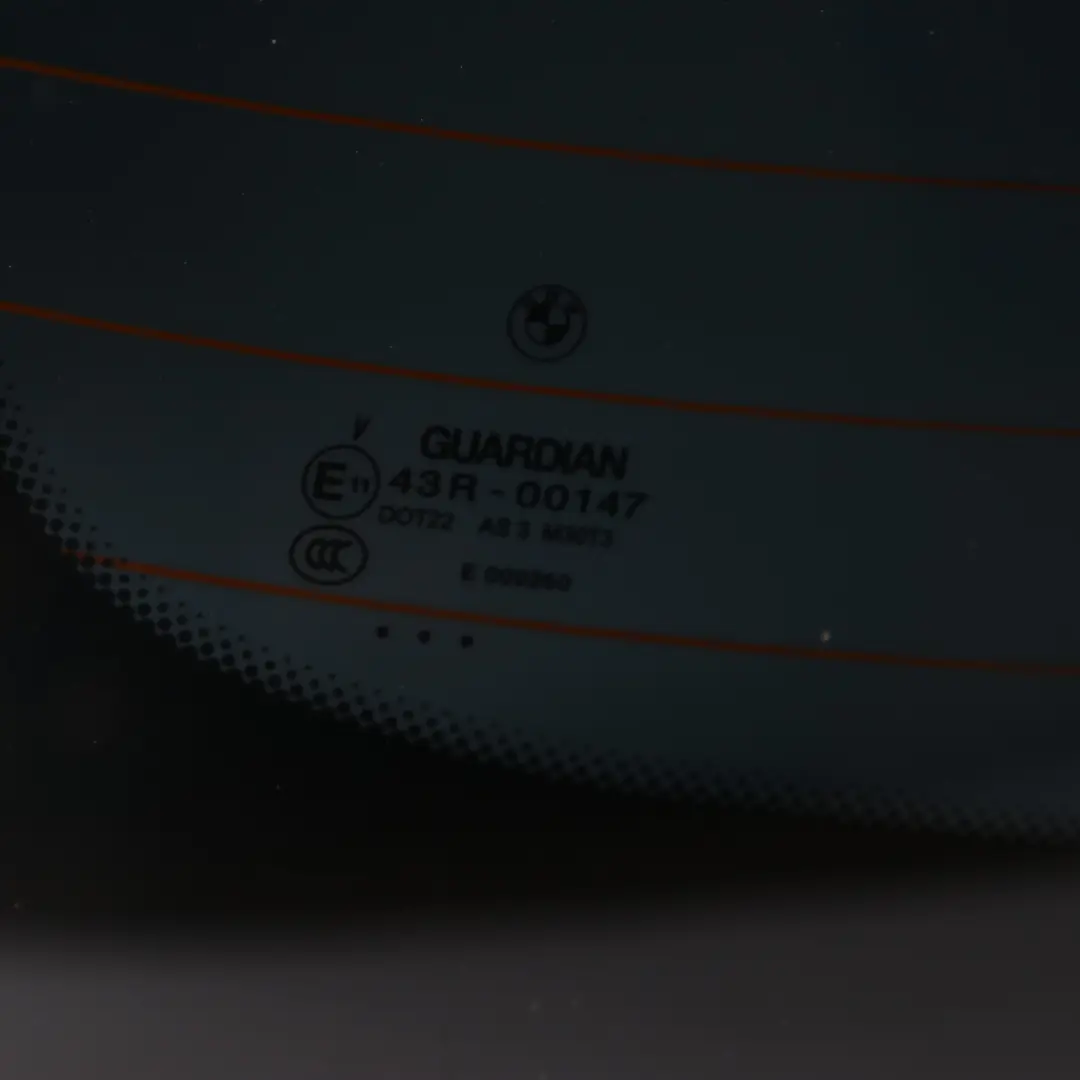 BMW E82 Window Glass Rear Coupe Trunk Boot Lid Window Glazing Tinted AS3 - SKU 2996215-1 - Part number 2996215