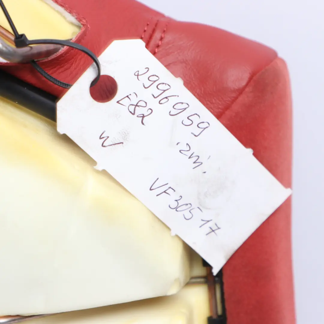 Bench Couch Interior Cover Leather Boston Coral Red to Rear Seat BMW E82 with Part number 2996959 Rear Seat BMW E82 Bench Couch Interior Cover Leather Boston Coral Red - SKU 2996959 - Part number 2996959