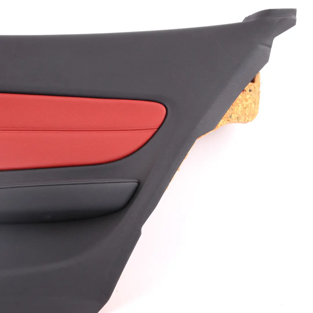 Lateral Trim Panel Rear Right O/S Leather Boston Coral Red to BMW E82 with Part number 2997488 BMW E82 Lateral Trim Panel Rear Right O/S Leather Boston Coral Red - SKU 2997488 - Part number 2997488