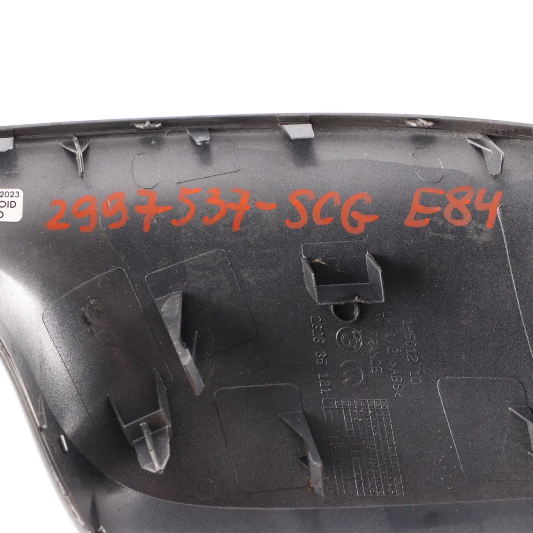 Spiegel Abdeckung Links Black Sapphire Schwarz 475 für BMW X1 X3 E83 LCI E84 mit Teilenummer 2997537 BMW X1 X3 E83 LCI E84 Spiegel Abdeckung Links Black Sapphire Schwarz 475 - SKU 2997537-SCG - Teilenummer 2997537