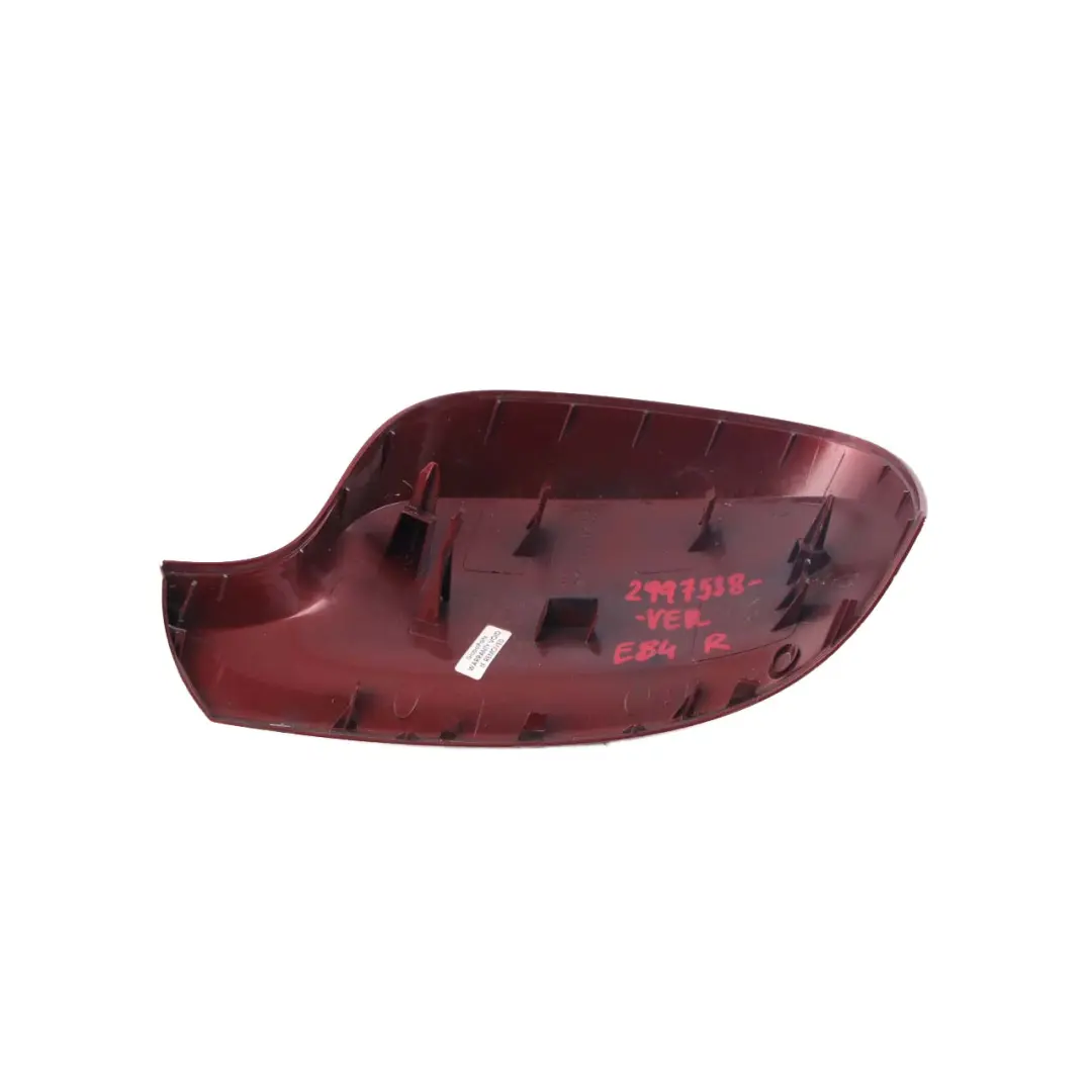 Wing Mirror Right O/S Cover Cap Vermillion Red A82 to BMW X1 X3 Series E83 LCI E84 with Part number 2997538 BMW X1 X3 Series E83 LCI E84 Wing Mirror Right O/S Cover Cap Vermillion Red A82 - SKU 2997538-VER - Part number 2997538