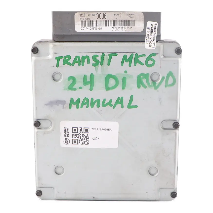 Ford Transit MK6 2.4 TDDI Diesel Engine Control Unit ECU Manual - SKU 2C1A12A650EA - Part number 2C1A12A650EA