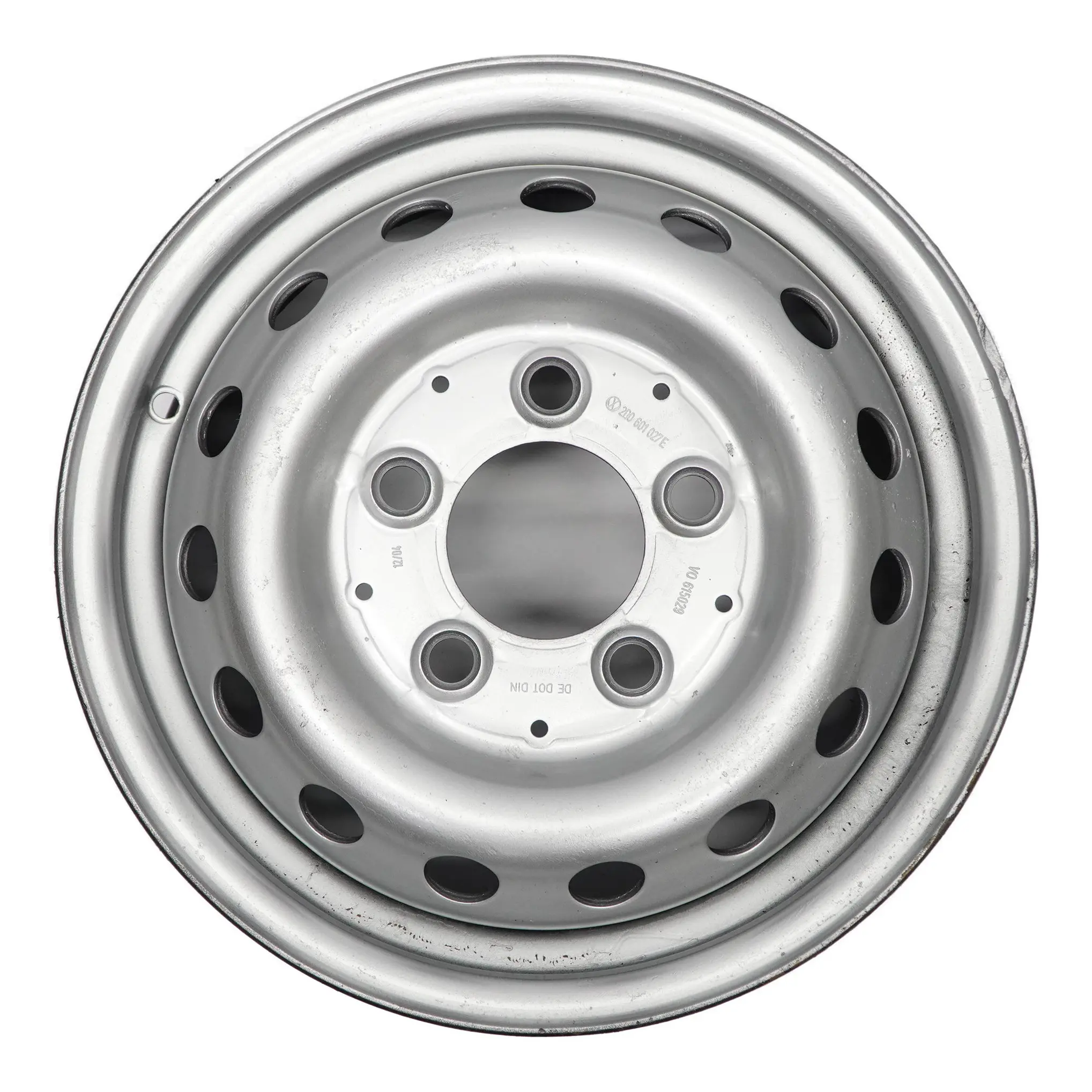 VW Volkswagen LT 35 Argento Cerchio in acciaio 15" 6J ET:75 2D0601027E