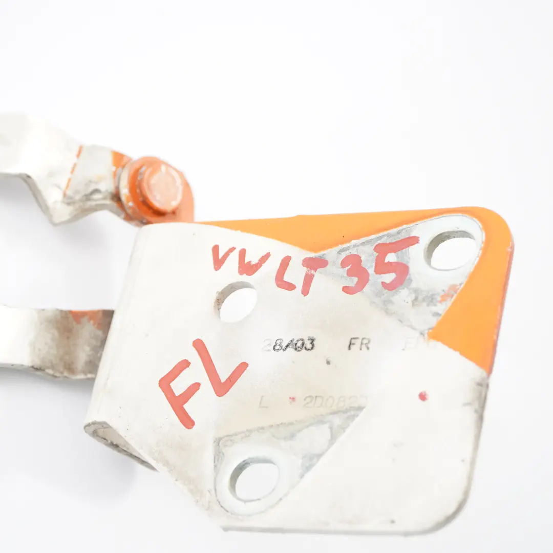 VW Volkswagen LT 35 Charnière de capot avant gauche blanc - SKU 2D0823301B - Numéro de pièce 2D0823301B