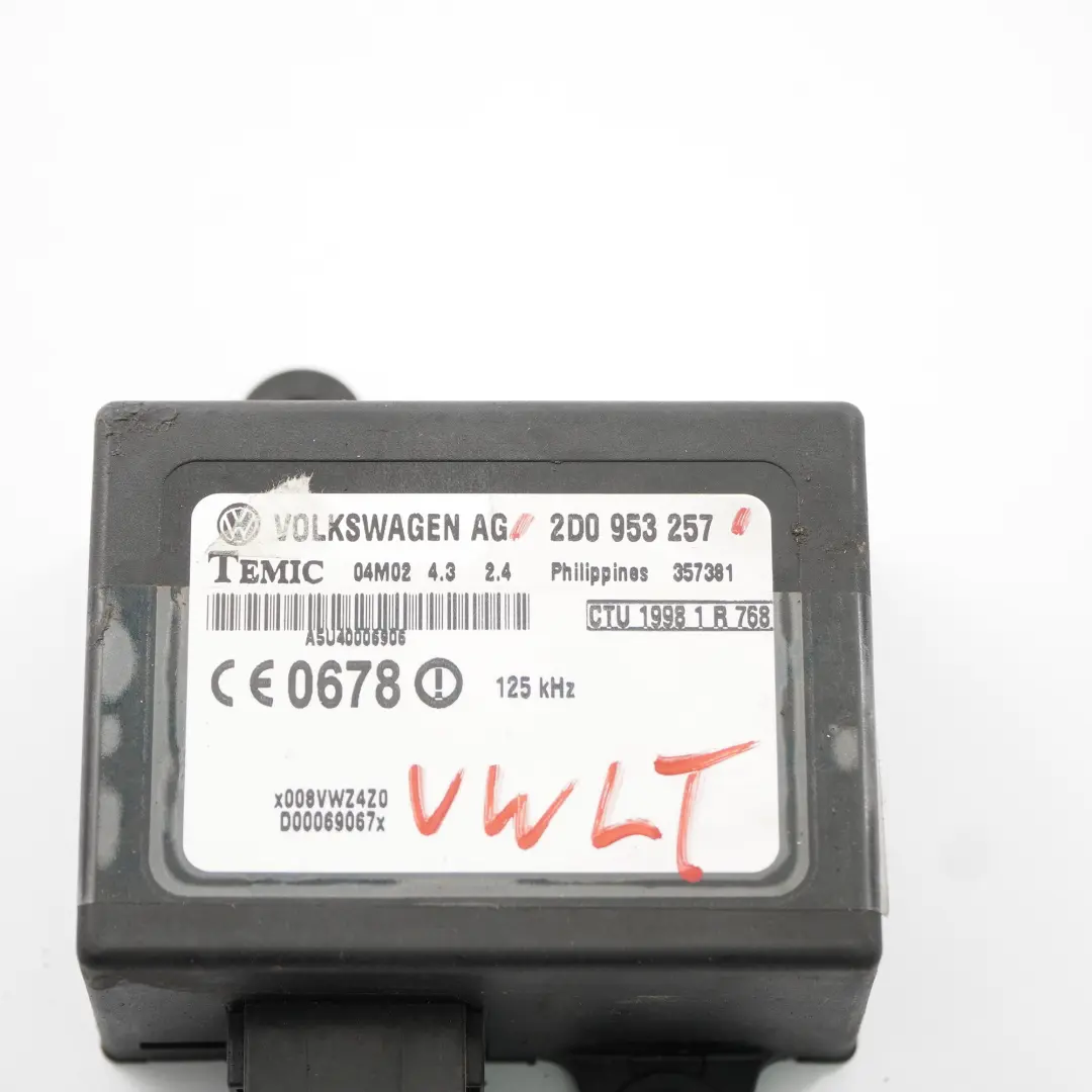 Moduł Immobilizera Temic do VW Volkswagen LT 35 o numerze 2D0953257 VW Volkswagen LT 35 Moduł Immobilizera Temic - SKU 2D0953257 - Numer Części 2D0953257