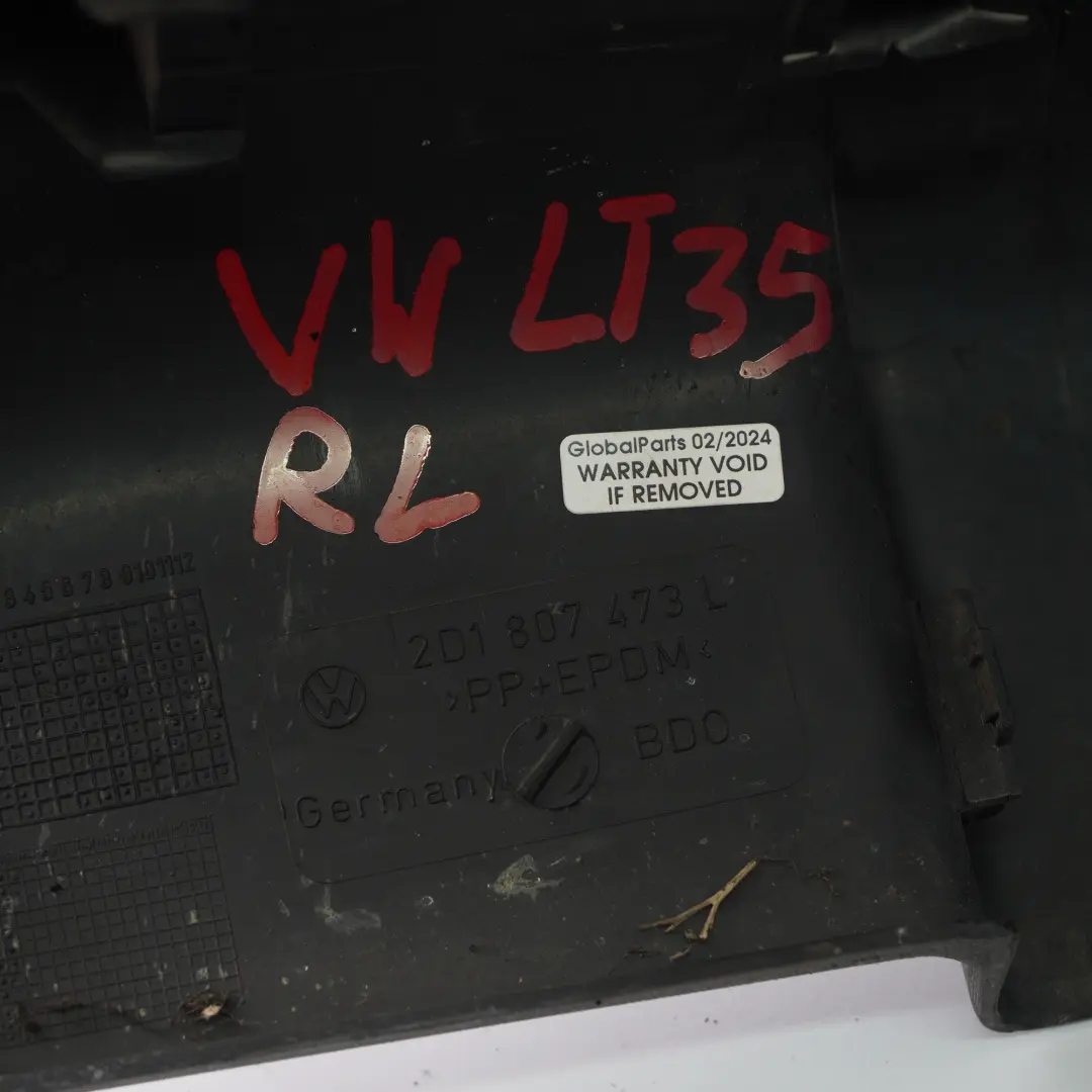 VW Volkswagen LT 35 Narożnik Zderzaka Lewy Tył Tylny - SKU 2D1807473L - Numer Części 2D1807473L