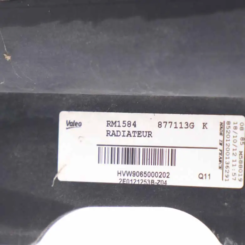 Volkswagen VW Crafter 35 Radiator Engine Cooling Coolant Unit - SKU 2E0121253B - Part number 2E0121253B