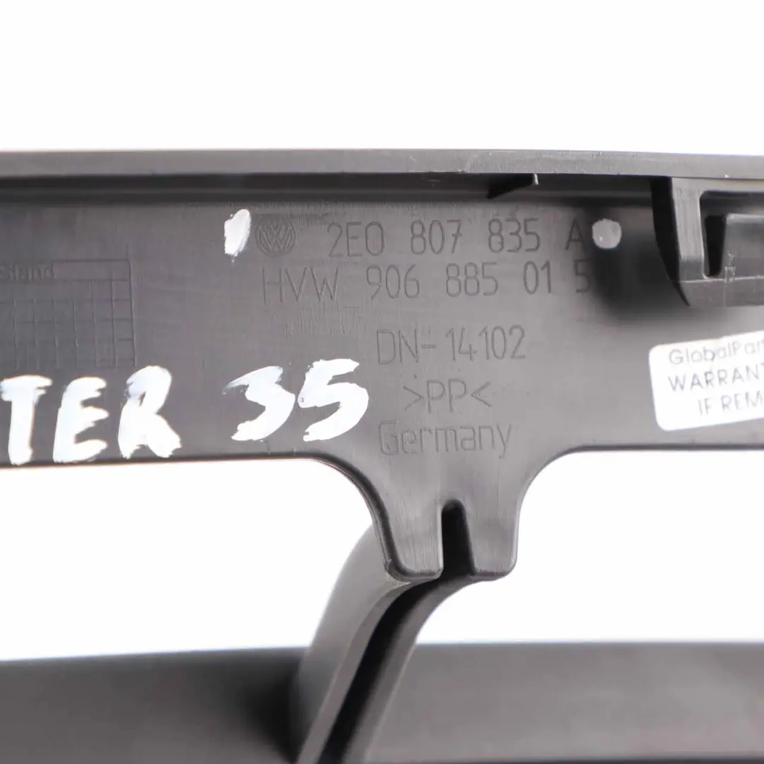 Front Bumper Centre Lower Grille Grid Panel to Volkswagen VW Crafter 35 with Part number 2E0807835A Volkswagen VW Crafter 35 Front Bumper Centre Lower Grille Grid Panel - SKU 2E0807835A - Part number 2E0807835A