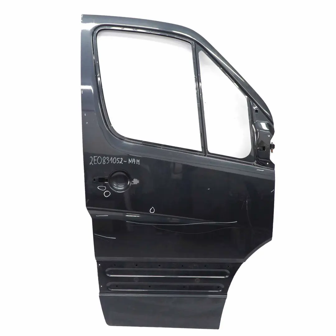 Door Front Right O/S Night Black Metallic - H9Z to Volkswagen VW Crafter 30-50 with Part number 2E0831051 Volkswagen VW Crafter 30-50 Door Front Right O/S Night Black Metallic - H9Z - SKU 2E0831052-NAM - Part number 2E0831051