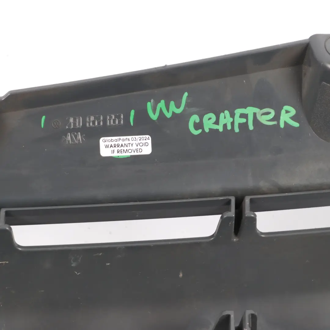 Volkswagen VW Crafter Front Bumper Centre Upper Grille Radiator Panel - SKU 2E0853653 - Part number 2E0853653