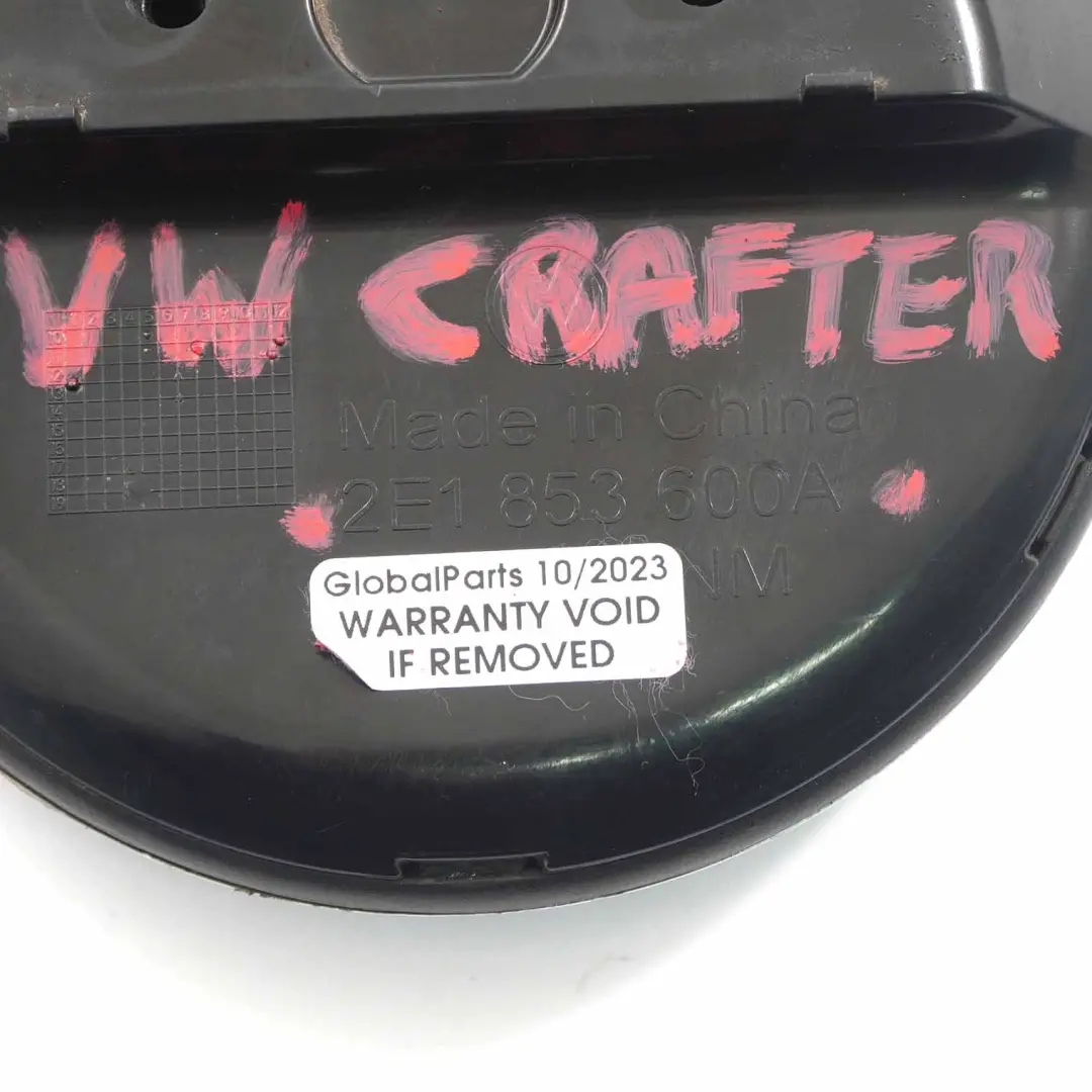 Stivale Posteriore Distintivo Emblema Portellone Cromo per VW Crafter con numero di parte 2E1853600A VW Crafter Stivale Posteriore Distintivo Emblema Portellone Cromo - SKU 2E1853600A - Numero di parte 2E1853600A