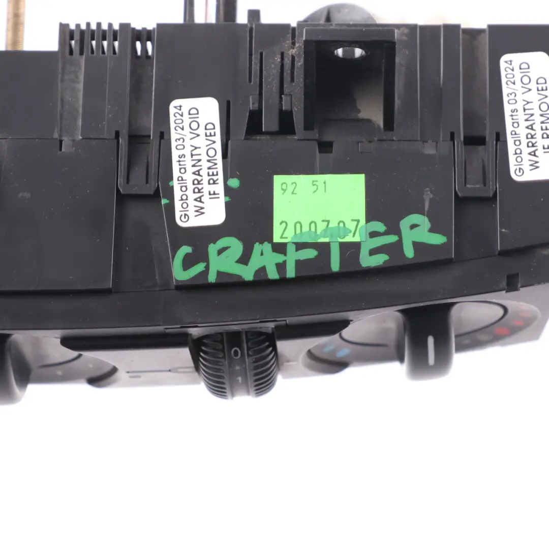 Heater Climate Control A/C Switch Panel to Volkswagen VW Crafter 1 with Part number 2E2919158A Volkswagen VW Crafter 1 Heater Climate Control A/C Switch Panel - SKU 2E2919158A - Part number 2E2919158A