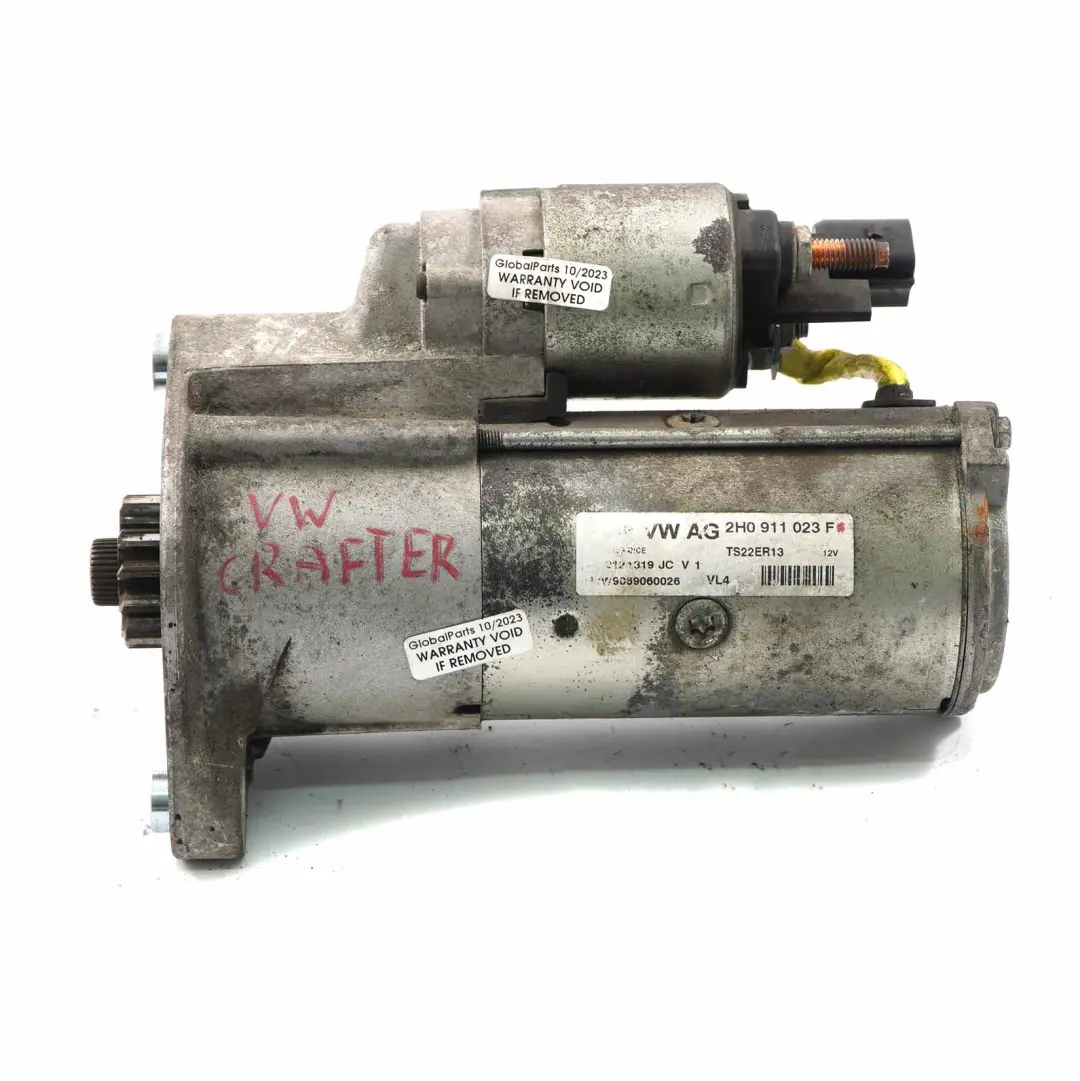 Starter Motor to Volkswagen Crafter 30-35 2E Amarok 2.0 TDI Engine with Part number 2H0911023F Volkswagen Crafter 30-35 2E Amarok 2.0 TDI Engine Starter Motor - SKU 2H0911023F - Part number 2H0911023F