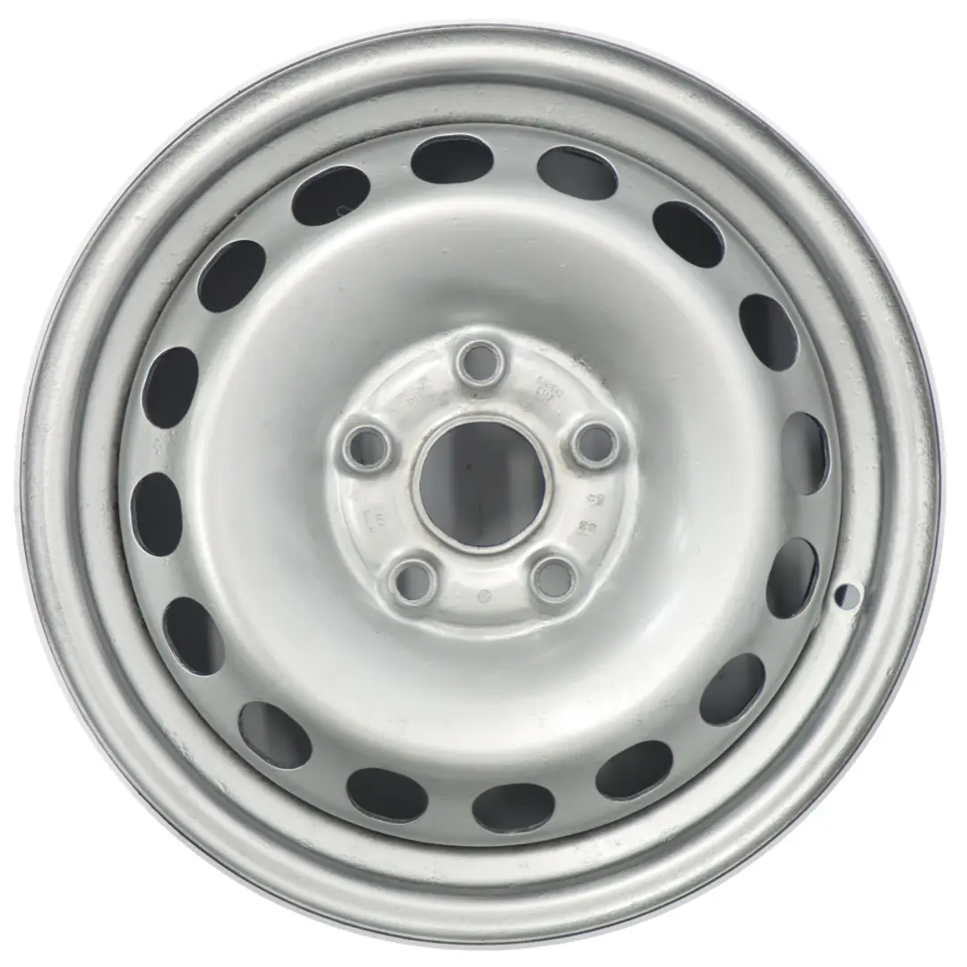 VW Volkswagen Caddy Llanta de acero plateada 15" 6J ET:47 5x112 - SKU 2K0601027 - Número de pieza 2K0601027