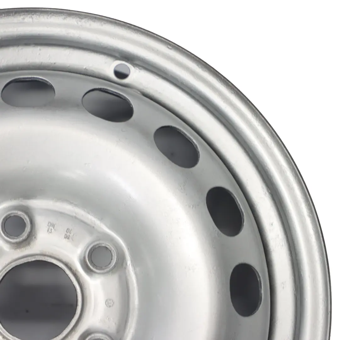 VW Volkswagen Caddy Silber Stahl felge 15" 6J ET:47 5x112 - SKU 2K0601027 - Teilenummer 2K0601027