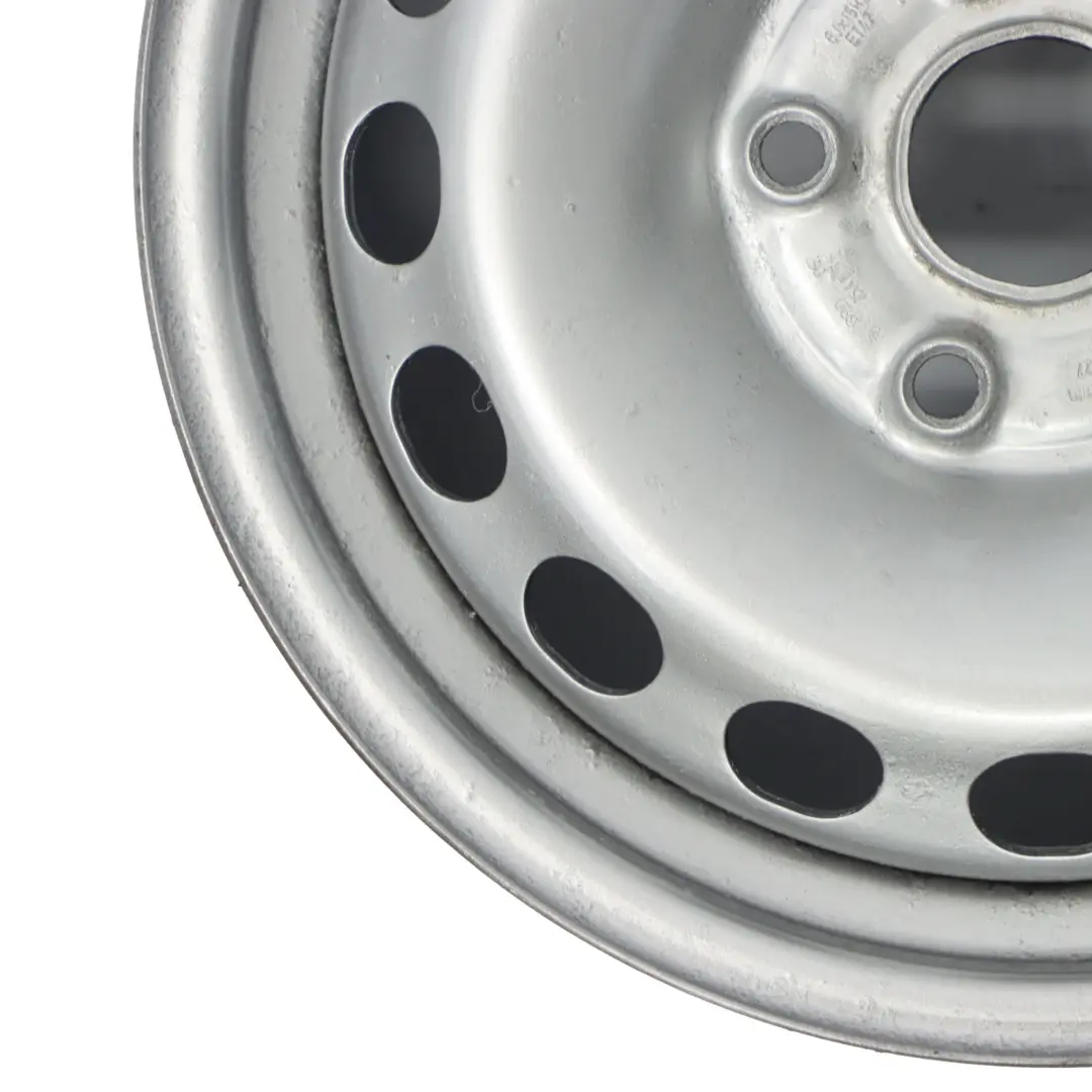 VW Volkswagen Caddy Silber Stahl felge 15" 6J ET:47 5x112 - SKU 2K0601027 - Teilenummer 2K0601027
