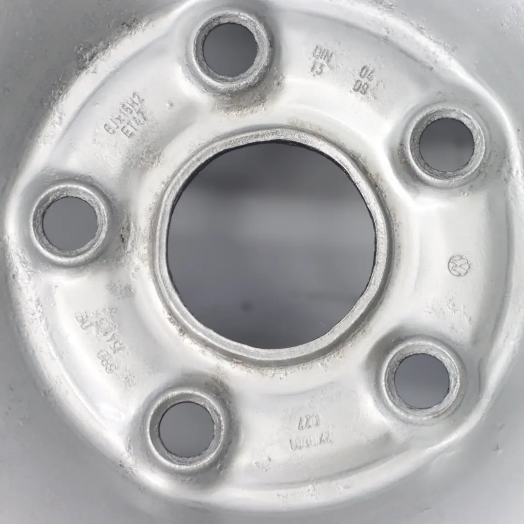 Steel Wheel Rim 15" 6J ET:47 5x112 to VW Volkswagen Caddy Silver with Part number 2K0601027 VW Volkswagen Caddy Silver Steel Wheel Rim 15" 6J ET:47 5x112 - SKU 2K0601027 - Part number 2K0601027
