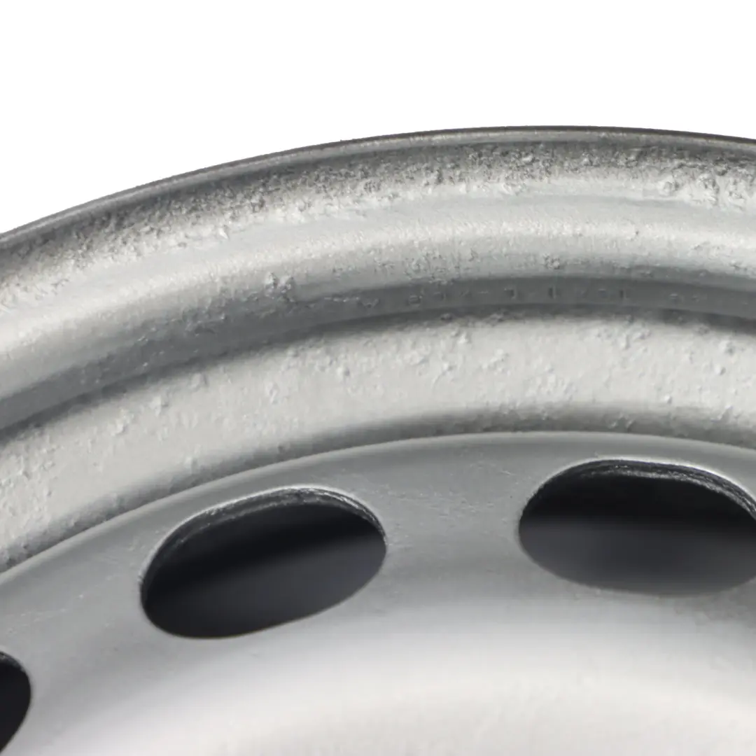 VW Volkswagen Caddy Silver Steel Wheel Rim 15" 6J ET:47 5x112 - SKU 2K0601027 - Part number 2K0601027