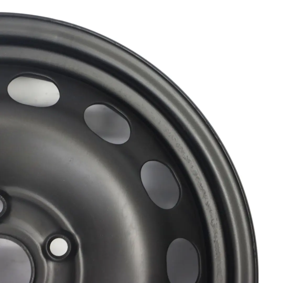 VW Volkswagen Caddy Noir Jante Acier 15" 6J ET:47 5x112 - SKU 2K0601027B-1 - Numéro de pièce 2K0601027B