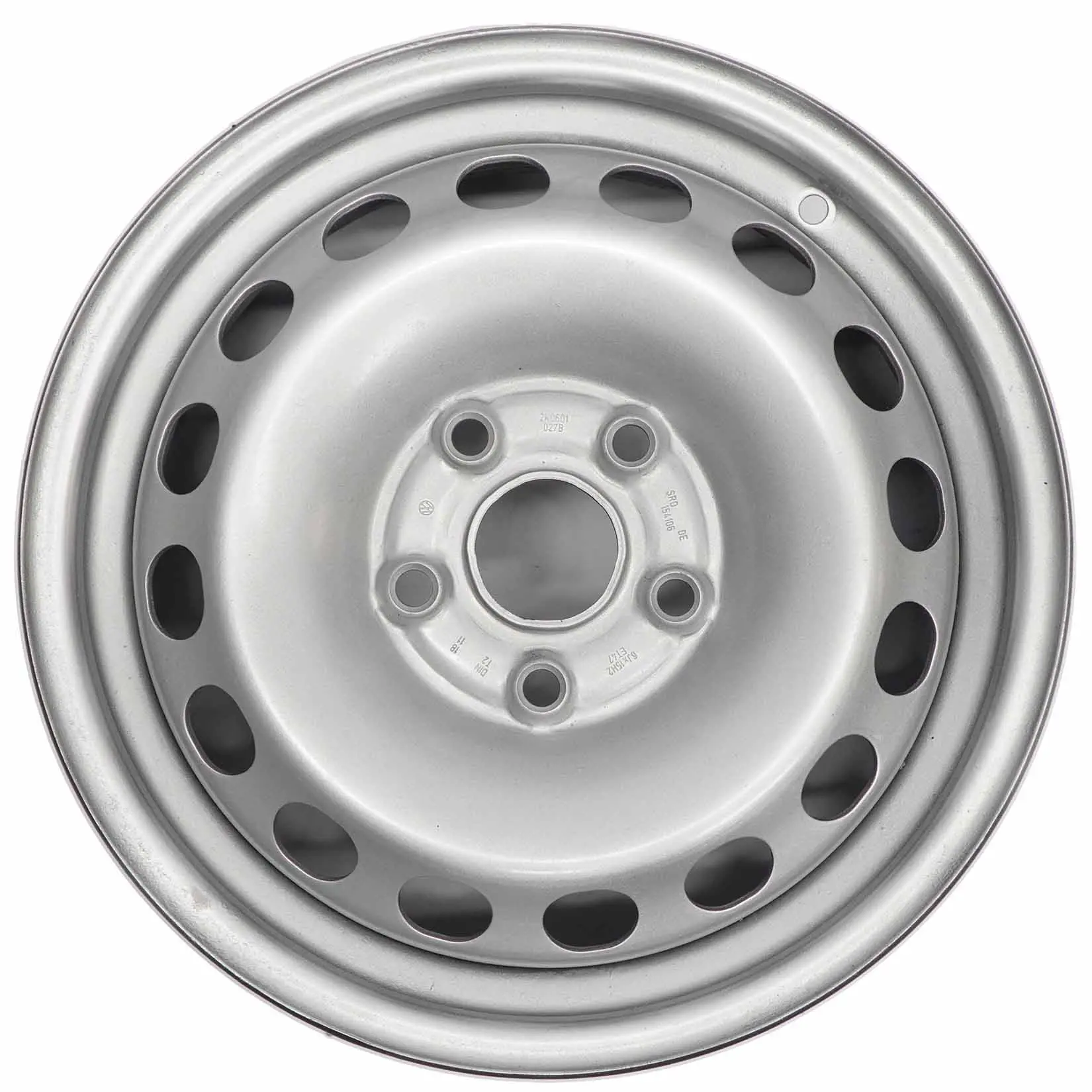 VW Volkswagen Caddy Argento Cerchio in acciaio 15" 6J ET:47 5x112 2K0601027B