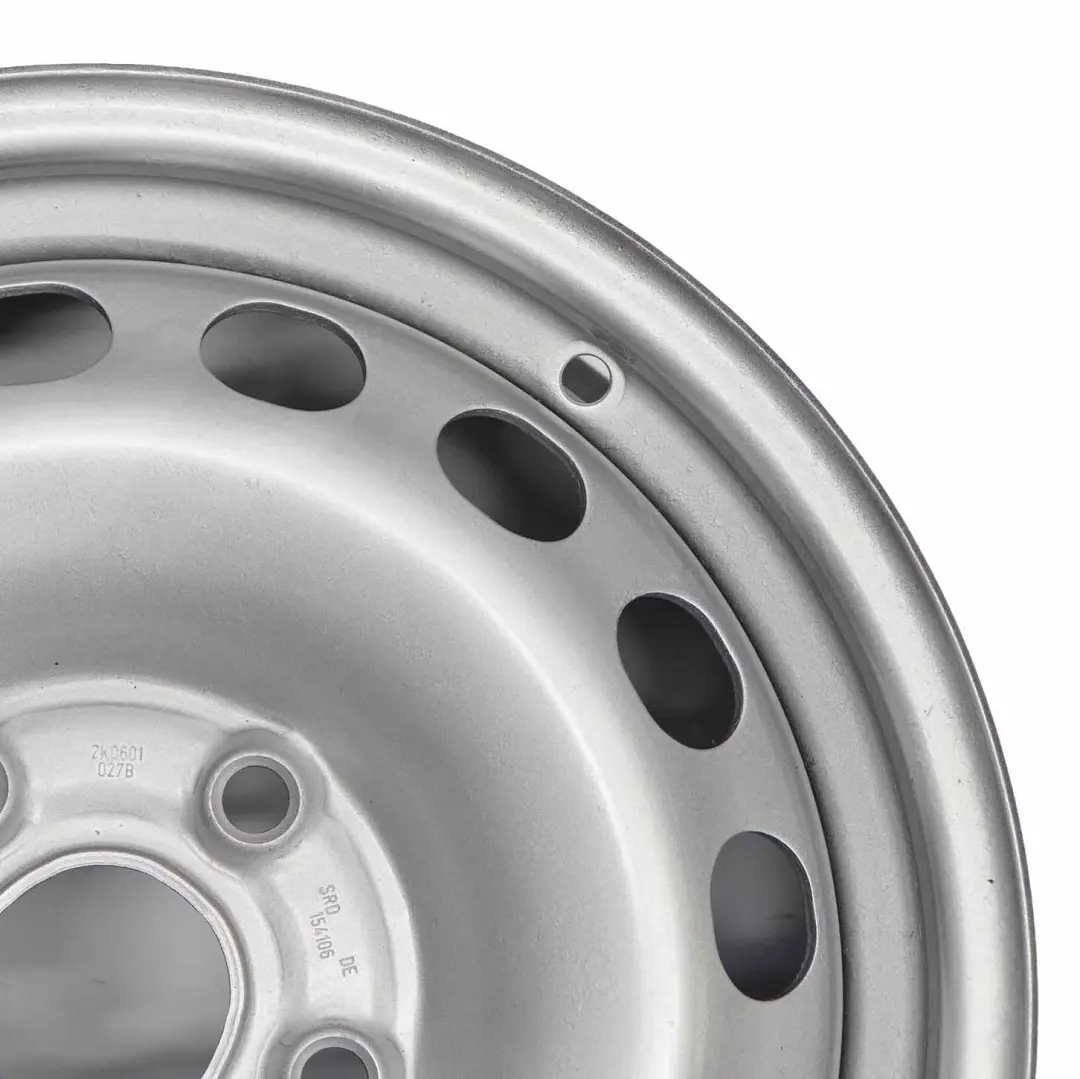 VW Caddy Felga Stalowa Czarna 15" ET:47 6J - SKU 2K0601027B - Numer Części 2K0601027B