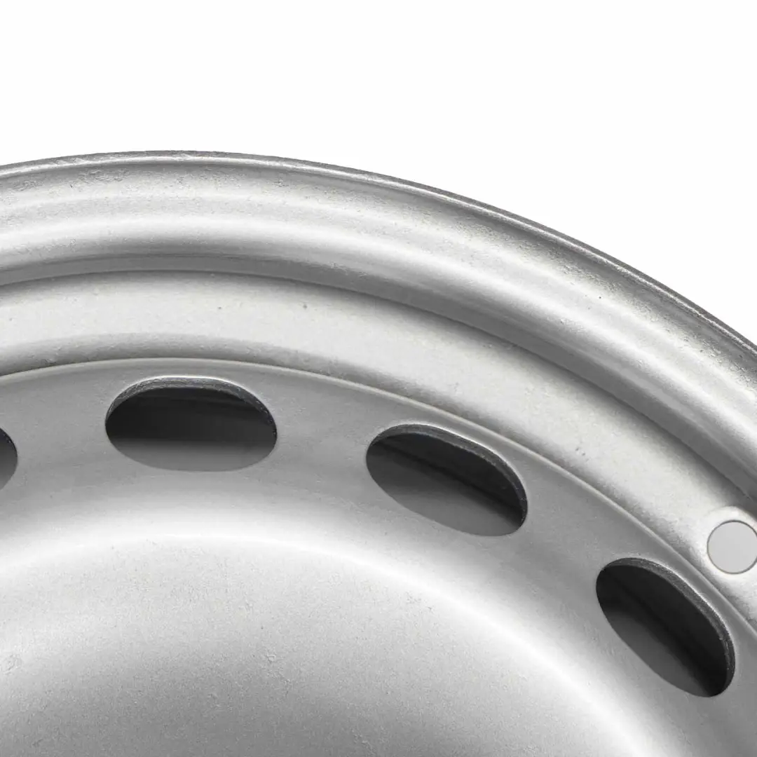 VW Volkswagen Caddy Silber Stahlfelge 15" 6J ET:47 5x112 - SKU 2K0601027B - Teilenummer 2K0601027B