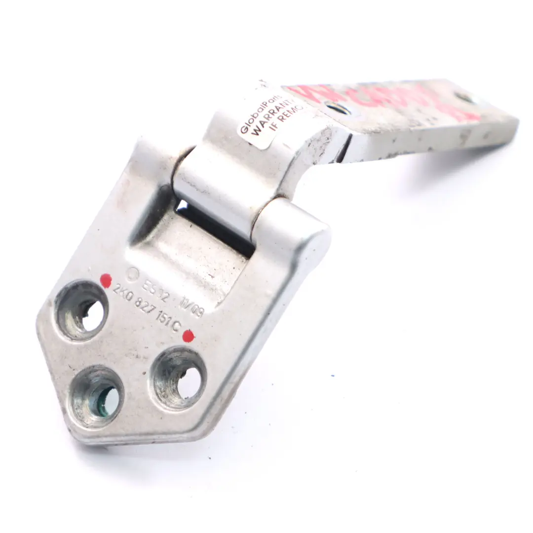 VW Volkswagen Caddy MK3 Hinge Rear Left N/S Door Hinge Reflex Silver - SKU 2K0827151C - Part number 2K0827151C