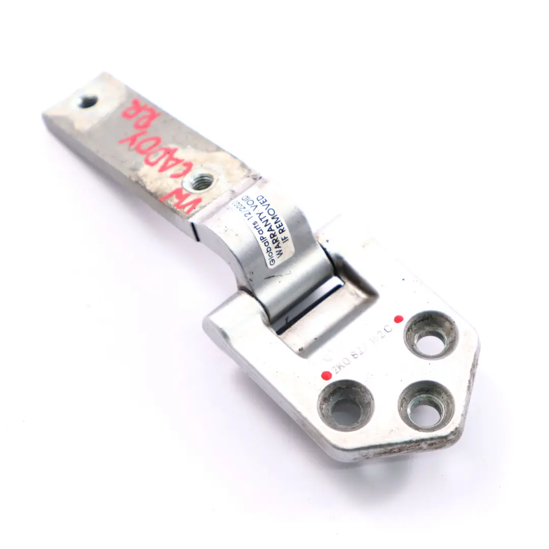 MK3 2K Charnière de porte arrière droite Reflex Silver pour VW Caddy à propos du numéro de pièce 2K0827152C VW Caddy MK3 2K Charnière de porte arrière droite Reflex Silver - SKU 2K0827152C - Numéro de pièce 2K0827152C