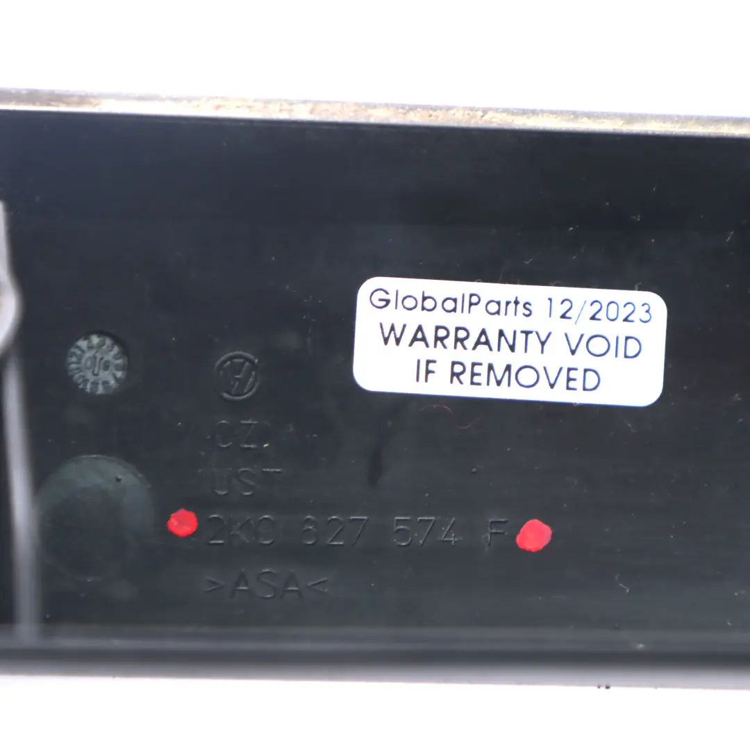 VW Volkswagen Caddy Tailgate Boot Lid Handle Plate Light Trim - SKU 2K0827574F - Part number 2K0827574F