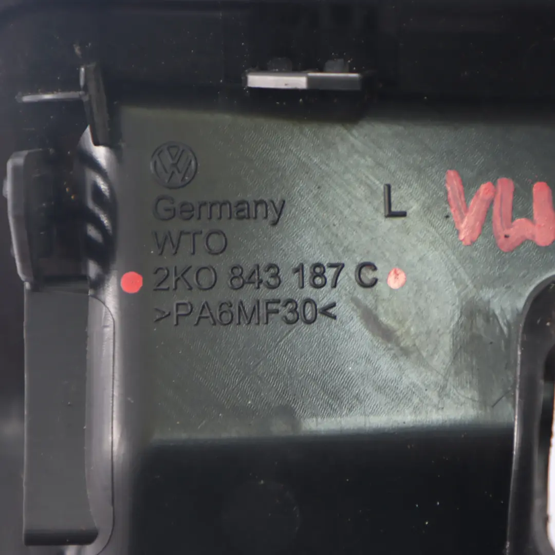 VW Volkswagen Caddy Sliding Door Inner Handle Trim Cover Left N/S - SKU 2K0843187C - Part number 2K0843187C