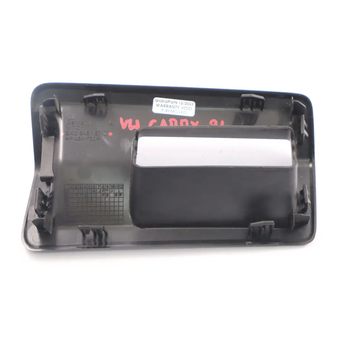 Sliding Door Inner Handle Trim Cover Left N/S to VW Volkswagen Caddy with Part number 2K0843187C VW Volkswagen Caddy Sliding Door Inner Handle Trim Cover Left N/S - SKU 2K0843187C - Part number 2K0843187C