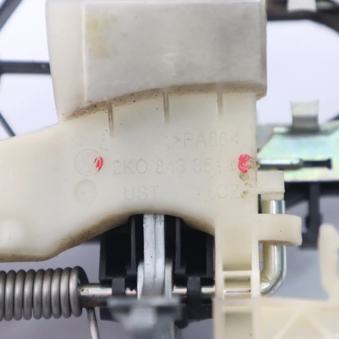 Sliding Door Exterior Handle Bracket Base Left N/S to Volkswagen Caddy with Part number 2K0843351D Volkswagen Caddy Sliding Door Exterior Handle Bracket Base Left N/S - SKU 2K0843351D - Part number 2K0843351D