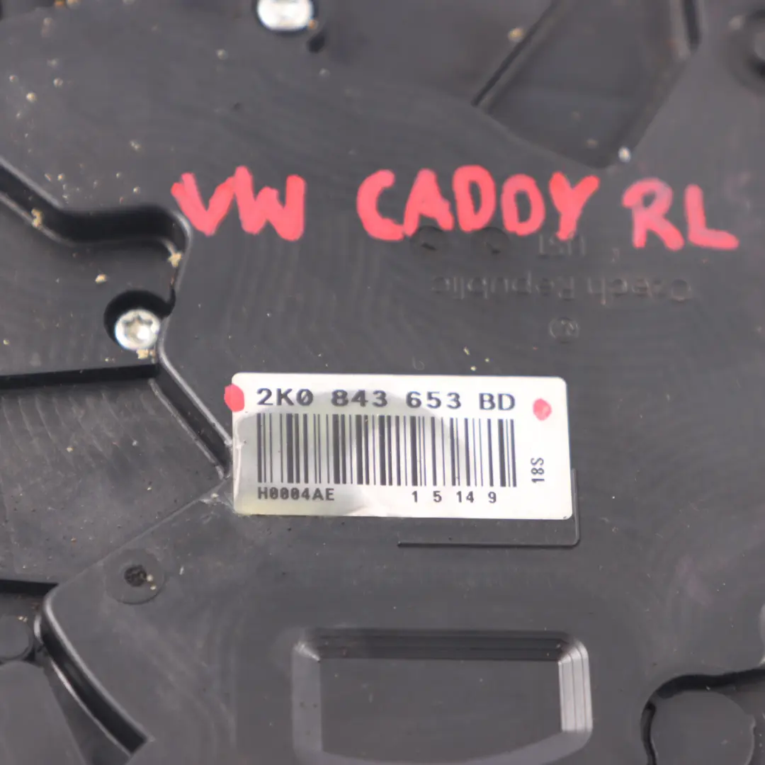 Sliding Door Lock Side Left N/S Latch Mechanism to VW Volkswagen Caddy with Part number 2K0843653BD VW Volkswagen Caddy Sliding Door Lock Side Left N/S Latch Mechanism - SKU 2K0843653BD - Part number 2K0843653BD