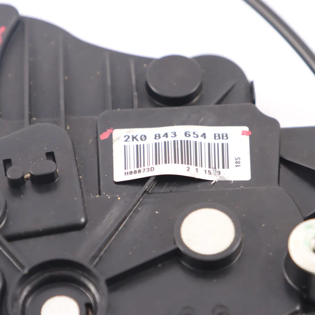 VW Volkswagen Caddy Sliding Door Lock Side Right O/S Latch Mechanism - SKU 2K0843654BB - Part number 2K0843654BB