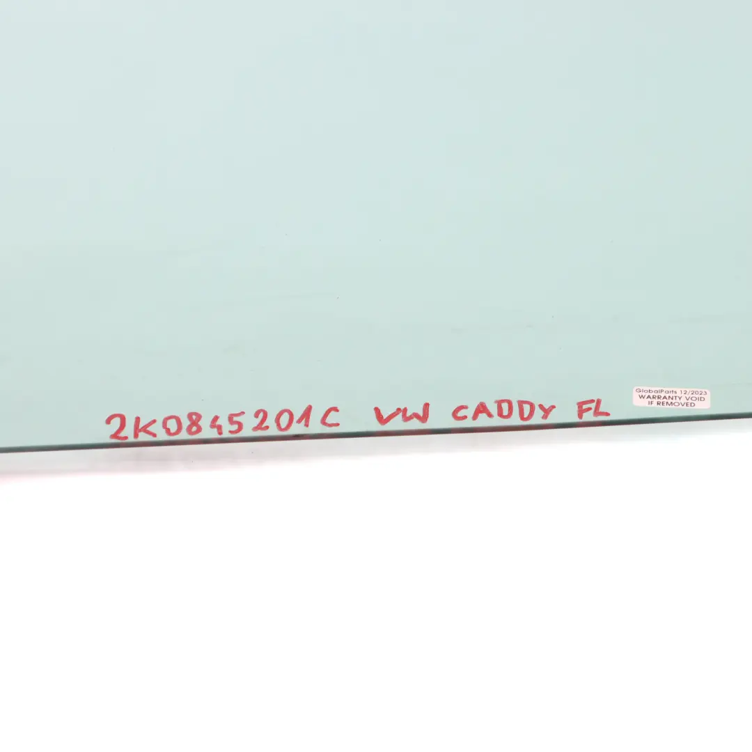 Volkswagen Caddy III 2k Window Glass Front Door Left N/S Glazing AS2 - SKU 2K0845201C - Part number 2K0845201C