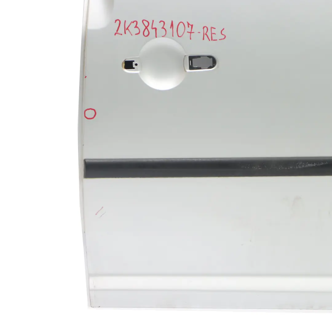 Volkswagen VW Caddy Sliding Door Rear Left N/S Side Door Reflex Silver - LA7W - SKU 2K3843107-RES - Part number 2K3843107