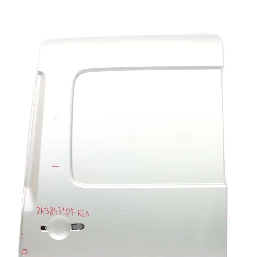 Volkswagen VW Caddy Sliding Door Rear Left N/S Side Door Reflex Silver - LA7W - SKU 2K3843107-RES - Part number 2K3843107