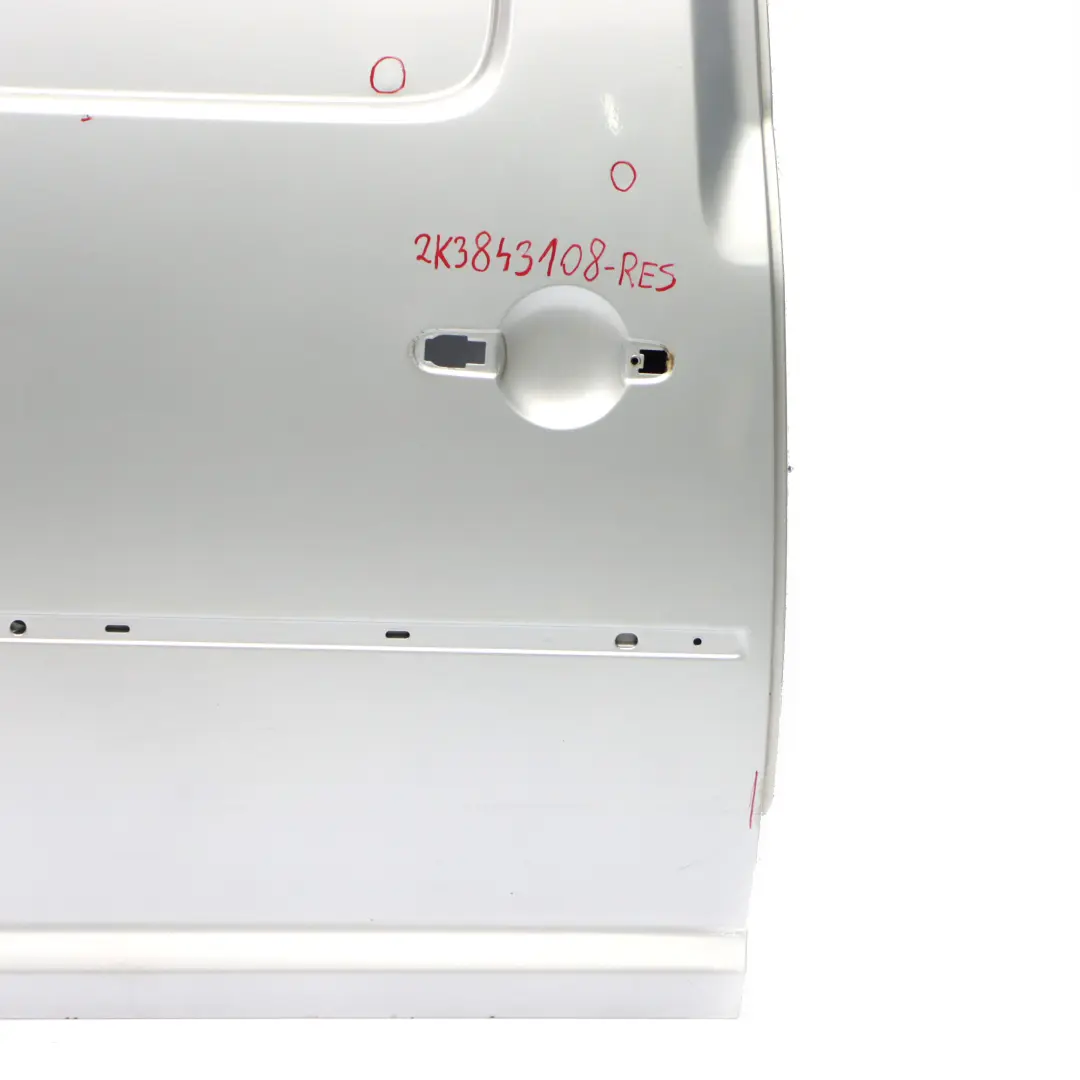 Volkswagen VW Caddy Sliding Door Rear Right O/S Side Door Reflex Silver - LA7W - SKU 2K3843108-RES - Part number 2K3843108