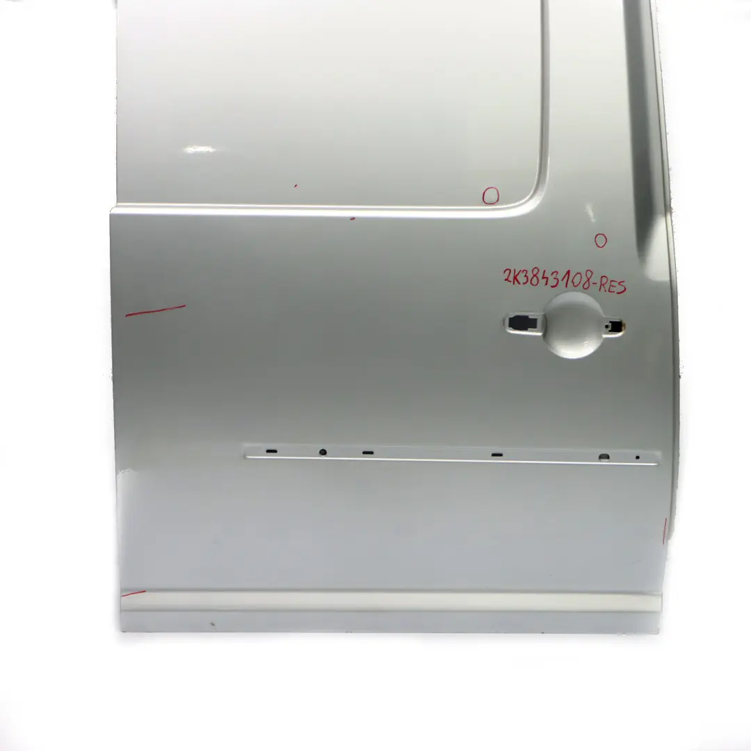 Volkswagen VW Caddy Sliding Door Rear Right O/S Side Door Reflex Silver - LA7W - SKU 2K3843108-RES - Part number 2K3843108