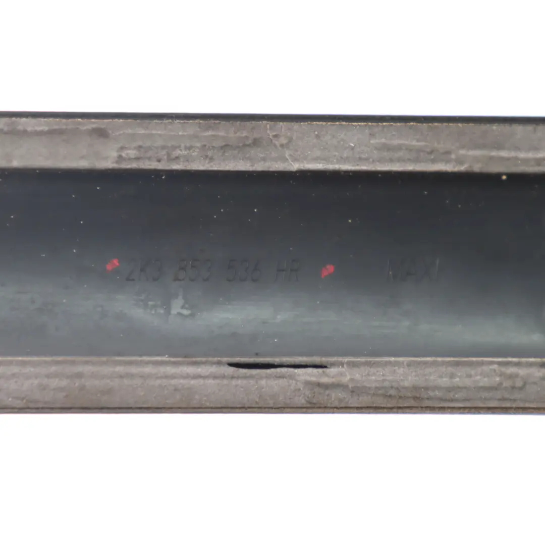 Tira de la moldura de la puerta trasera derecha panel para VW Caddy con número de pieza 2K3853536 VW Caddy Tira de la moldura de la puerta trasera derecha panel - SKU 2K3853536 - Número de pieza 2K3853536