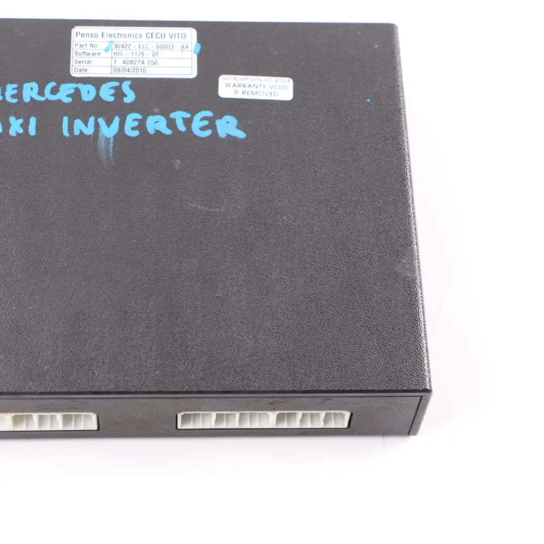 Inverter Penso Electronics to Mercedes VITO W639 Taxi with Part number 30422-ELC-60003-AA Mercedes VITO W639 Taxi Inverter Penso Electronics - SKU 30422-ELC-60003-AA - Part number 30422-ELC-60003-AA