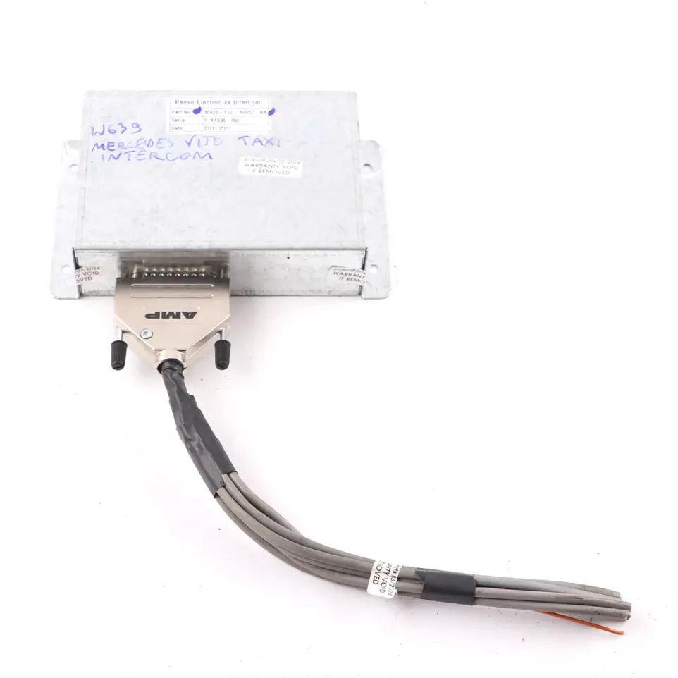 Penso Electronics Intercom to Mercedes W639 Vito Taxi with Part number 30422-ELC-60057-BB Mercedes W639 Vito Taxi Penso Electronics Intercom - SKU 30422-ELC-60057-BB - Part number 30422-ELC-60057-BB