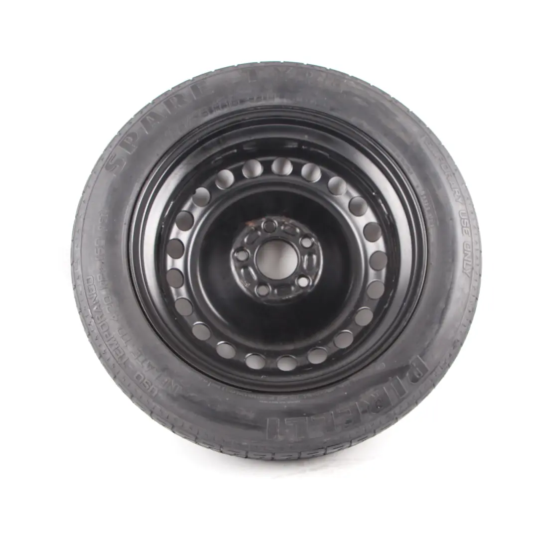 Spare Wheel Volvo C30 V40 V50 Compact Wheel Steel R16 Pirelli 125/85 to with Part number 30683913 Spare Wheel Volvo C30 V40 V50 Compact Wheel Steel R16 Pirelli 125/85 - SKU 30683913 - Part number 30683913