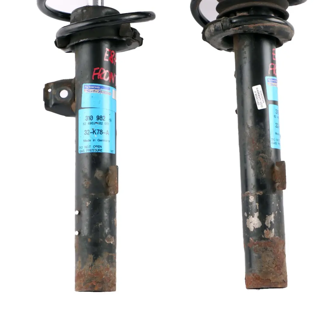 Sachs Front Left Right N/O/S Shock Absorber Spring Strut Set to BMW 1 E81 E87 with Part number 310983 BMW 1 E81 E87 Sachs Front Left Right N/O/S Shock Absorber Spring Strut Set - SKU 310982 - Part number 310983